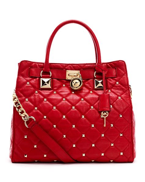 red handbag michael kors|Michael Kors red mini bag.